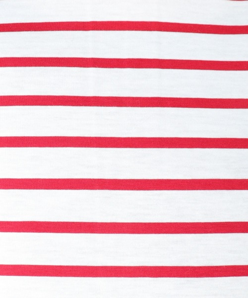 Jines(ジネス)の「接触冷感フレンチスリーブボーダーカットソー(Tシャツ/カットソー・レディース・ブラック/レッド・38)」の16枚目の写真