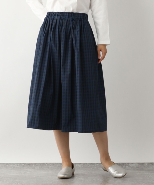 FOUND GOOD（ファウンドグッド）の「ボリュームミディスカート（スカート・レディース・グレー系/アイボリー/ブラック/グリーン系5・L/M/S）」の3枚目の写真