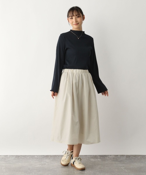 FOUND GOOD（ファウンドグッド）の「ボリュームミディスカート（スカート・レディース・グレー系/アイボリー/ブラック/グリーン系5・L/M/S）」の5枚目の写真