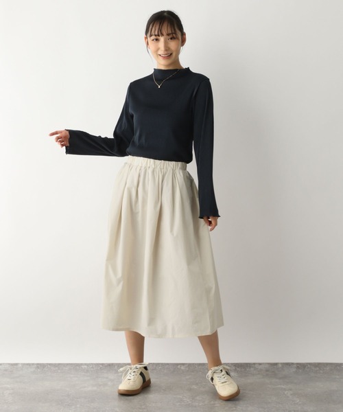 FOUND GOOD（ファウンドグッド）の「ボリュームミディスカート（スカート・レディース・グレー系/アイボリー/ブラック/グリーン系5・L/M/S）」の6枚目の写真