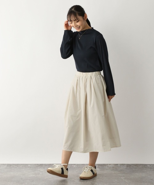 FOUND GOOD（ファウンドグッド）の「ボリュームミディスカート（スカート・レディース・グレー系/アイボリー/ブラック/グリーン系5・L/M/S）」の7枚目の写真