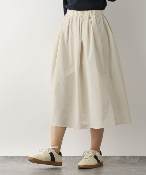 FOUND GOOD（ファウンドグッド）の「ボリュームミディスカート（スカート・レディース・グレー系/アイボリー/ブラック/グリーン系5・L/M/S）」の9枚目の写真