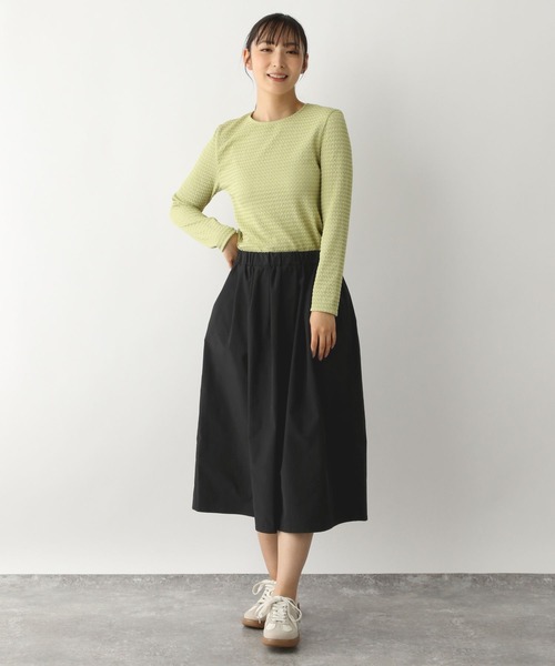 FOUND GOOD（ファウンドグッド）の「ボリュームミディスカート（スカート・レディース・グレー系/アイボリー/ブラック/グリーン系5・L/M/S）」の12枚目の写真