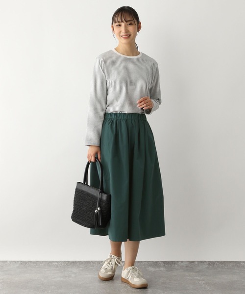 FOUND GOOD（ファウンドグッド）の「ボリュームミディスカート（スカート・レディース・グレー系/アイボリー/ブラック/グリーン系5・L/M/S）」の20枚目の写真