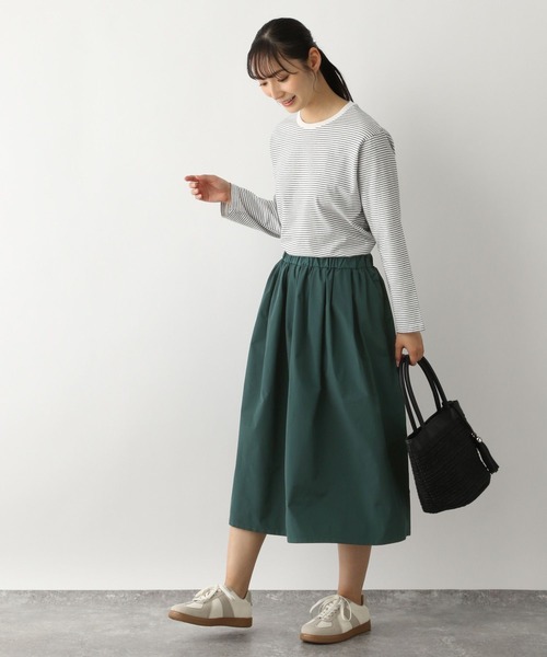 FOUND GOOD（ファウンドグッド）の「ボリュームミディスカート（スカート・レディース・グレー系/アイボリー/ブラック/グリーン系5・L/M/S）」の21枚目の写真