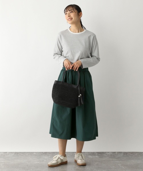 FOUND GOOD（ファウンドグッド）の「ボリュームミディスカート（スカート・レディース・グレー系/アイボリー/ブラック/グリーン系5・L/M/S）」の22枚目の写真