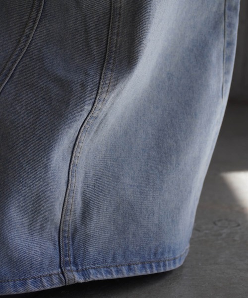 LOW CLASSIC(ロウ クラシック)の「BELTED HIGH WAIST DENIM SKIRT(デニムスカート・レディース・ブルー・M/S)」の12枚目の写真