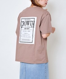 《バックワッペン×ゆるシルエット》レディース 半袖Tシャツ カジュアルストリート 春夏秋