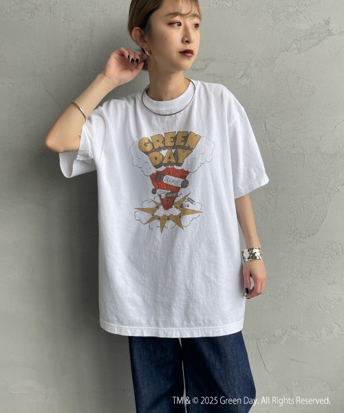 GOOD ROCK SPEED（グッドロックスピード）の「[GOOD ROCK SPEED/グッドロックスピード] GREEN DAY ロックプリントTシャツ (DOOKIE)（Tシャツ/カットソー・レディース・ホワイト・XL/L）」の7枚目の写真