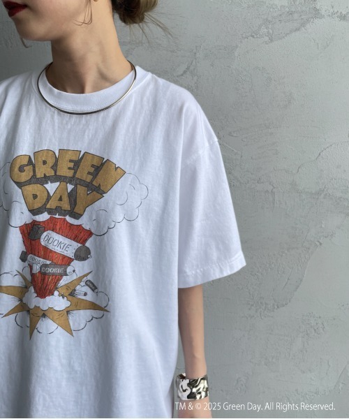 GOOD ROCK SPEED（グッドロックスピード）の「[GOOD ROCK SPEED/グッドロックスピード] GREEN DAY ロックプリントTシャツ (DOOKIE)（Tシャツ/カットソー・レディース・ホワイト・XL/L）」の4枚目の写真