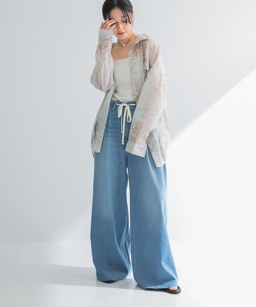 URBAN RESEARCH　綿麻デニムイージーパンツ　38 URBAN RESEARCH ジーンズ デニム デニムパンツ 「3サイズ展開