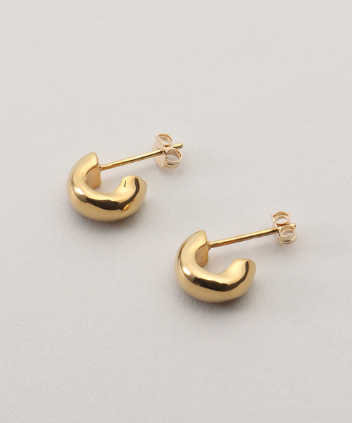 journal standard L'essage(ジャーナルスタンダードレサージュ)の「【AGMES/アグメス】MINI DAHLIA HUGGIES GOLD VERMEIL:ピアス(両耳)(ピアス(両耳用)・レディース・ゴールド・FREE)」の1枚目の写真