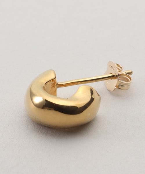 journal standard L'essage(ジャーナルスタンダードレサージュ)の「【AGMES/アグメス】MINI DAHLIA HUGGIES GOLD VERMEIL:ピアス(両耳)(ピアス(両耳用)・レディース・ゴールド・FREE)」の4枚目の写真