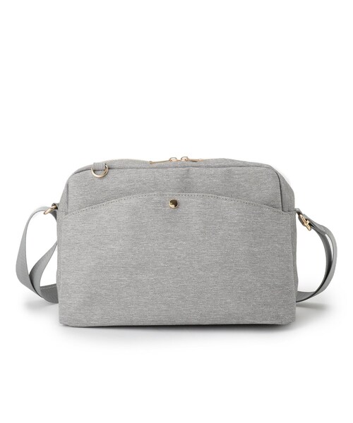 SHOO・LA・RUE（シューラルー）の「【撥水】フロントポケットショルダーバッグ（ショルダーバッグ・レディース・グレー/ブルー/ブラック・00）」の4枚目の写真