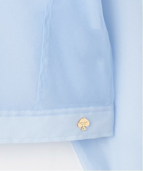 kate spade new york kids(ケイトスペードニューヨーク)の「トドラー シアーシャツ(シャツ/ブラウス・キッズ・オフホワイト/サックスブルー・S(110-120cm)/M(130-140cm))」の3枚目の写真