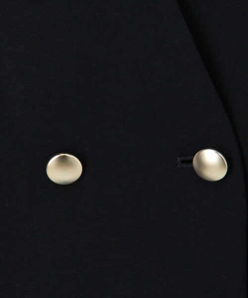 MICO COULIER（ミコクリエ）の「《セットアップ対応》ハイストレッチカルゼワッシャーノーカラージャケット（ノーカラージャケット・レディース・ネイビー/チャコールグレー/グレイッシュベージュ・38）」の13枚目の写真