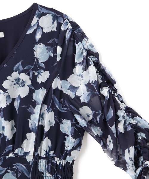 jillbyJILLSTUART ジルバイ フラワープリントバイカラーワンピース JILL by JILL STUART｜フラワープリントバイカラーワンピース