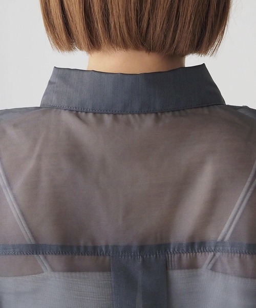 tiptop（ティップトップ）の「シアーアソートBIGシャツ（シャツ/ブラウス・レディース・グリーン系その他/ブルー系その他/ピンク/オフホワイト/グレー/チャコールグレー/ブルー/ブラック系その他/ブルー系その他2・FREE）」の11枚目の写真