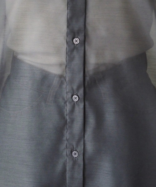 tiptop（ティップトップ）の「シアーアソートBIGシャツ（シャツ/ブラウス・レディース・グリーン系その他/ブルー系その他/ピンク/オフホワイト/グレー/チャコールグレー/ブルー/ブラック系その他/ブルー系その他2・FREE）」の13枚目の写真