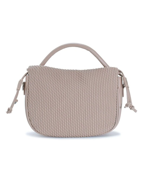 BarcosBlue(バルコスブルー)の「【BarcosBlue/バルコスブルー】キルティング風巾着2wayバッグ(ハンドバッグ・レディース・ベージュ/ブラック・ONE SIZE)」の4枚目の写真