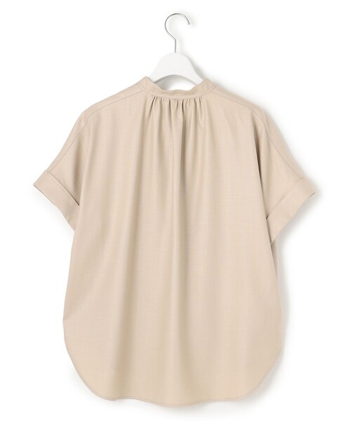 23区(ニジュウサンク)の「【接触冷感/UVカット】ドライスラブストレッチ スキッパー ブラウス(シャツ/ブラウス・レディース・ネイビー系/ベージュ系/ダークブラウン系・38)」の12枚目の写真