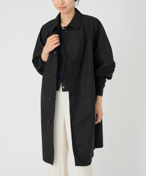 IENA（イエナ）の「THE NORTH FACE/ノースフェイス コンパイルライトコート NP12561（ステンカラーコート・レディース・ブラック/アイボリー・FREE）」の7枚目の写真