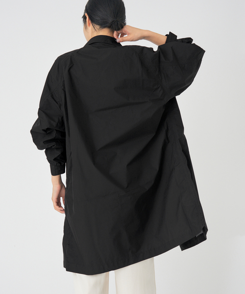 IENA（イエナ）の「THE NORTH FACE/ノースフェイス コンパイルライトコート NP12561（ステンカラーコート・レディース・ブラック/アイボリー・FREE）」の9枚目の写真