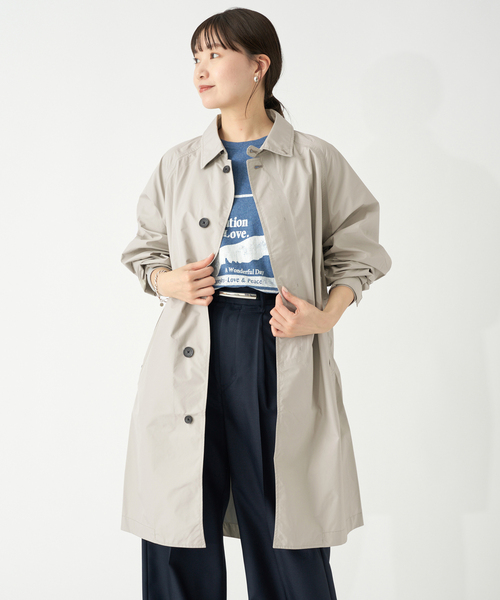 IENA（イエナ）の「THE NORTH FACE/ノースフェイス コンパイルライトコート NP12561（ステンカラーコート・レディース・ブラック/アイボリー・FREE）」の15枚目の写真