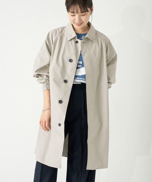 IENA（イエナ）の「THE NORTH FACE/ノースフェイス コンパイルライトコート NP12561（ステンカラーコート・レディース・ブラック/アイボリー・FREE）」の18枚目の写真