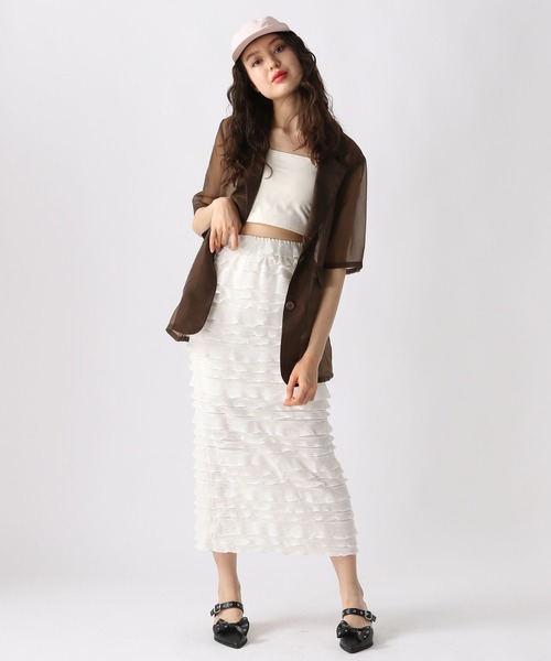 FOREVER 21（フォーエバー トゥエンティーワン）の「【2025SS】シアージャケット（テーラードジャケット・レディース・ブラック/ブラウン・FREE）」の8枚目の写真