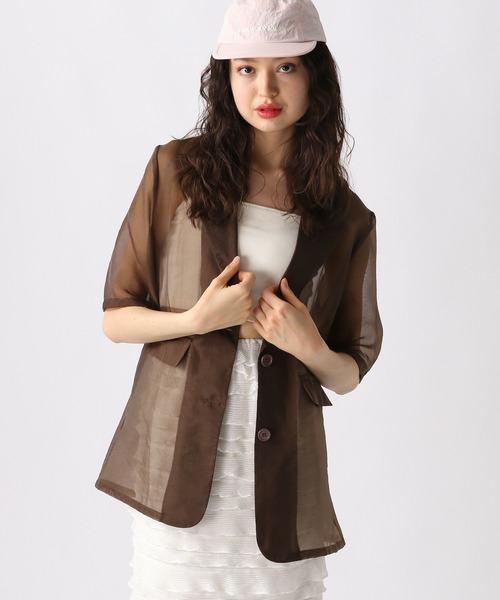 FOREVER 21（フォーエバー トゥエンティーワン）の「【2025SS】シアージャケット（テーラードジャケット・レディース・ブラック/ブラウン・FREE）」の5枚目の写真