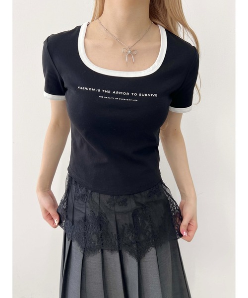 PHILLY（フィリー）の「【PHILLY】ヘムレースキャミソール（キャミソール・レディース・ホワイト/ブラック・FREE）」の22枚目の写真