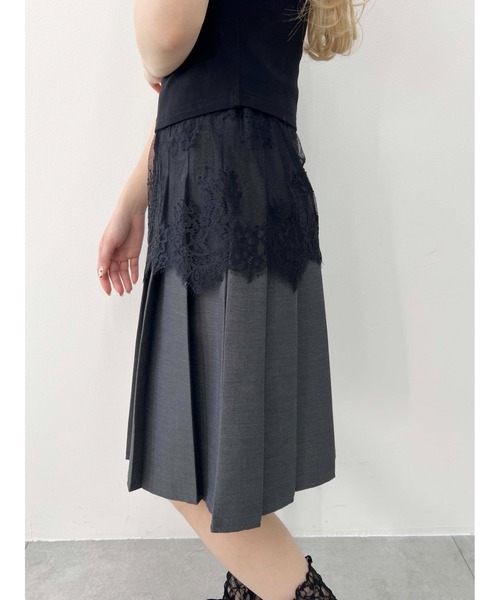 PHILLY（フィリー）の「【PHILLY】ヘムレースキャミソール（キャミソール・レディース・ホワイト/ブラック・FREE）」の21枚目の写真