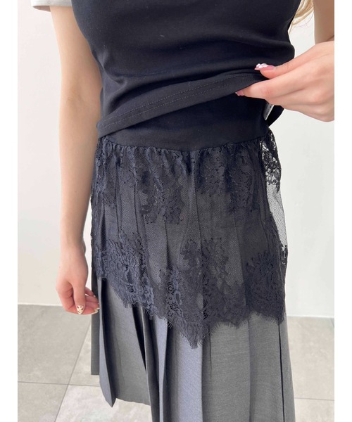 PHILLY（フィリー）の「【PHILLY】ヘムレースキャミソール（キャミソール・レディース・ホワイト/ブラック・FREE）」の19枚目の写真