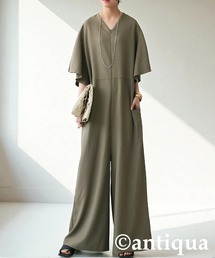 オールインワン・サロペット（ブラウン/茶色系）ファッション通販