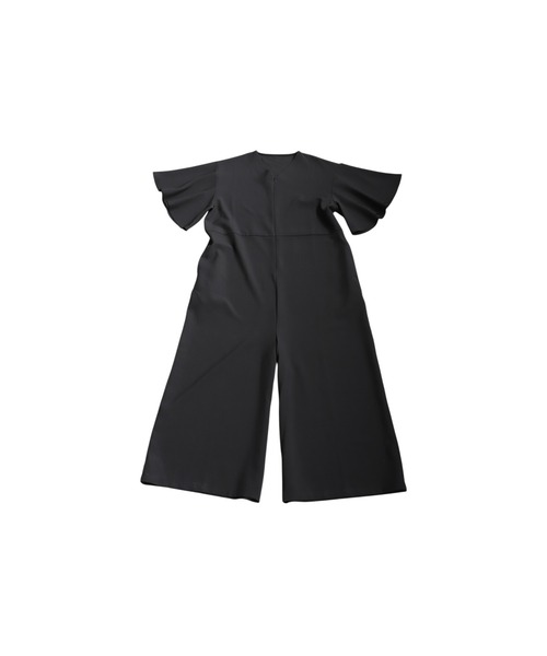 antiqua(アンティカ)の「ワイドオールインワン(サロペット/オーバーオール・レディース・ブラック/カーキブラウン・P/R)」の8枚目の写真