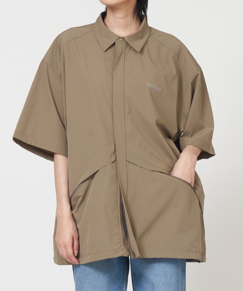 WILD THINGS（ワイルドシングス）の「DENALI S/S SHIRT デナリ ショート スリーブ シャツ（シャツ/ブラウス・メンズ・ブラック/ダークグリーン/ベージュ・M/L）」の2枚目の写真