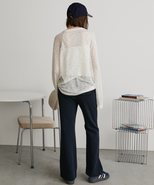 Auntie Rosa Holiday(アンティローザホリデー)の「セミフレアスウェットイージーパンツ / サイズ展開あり(その他パンツ・レディース・ネイビー/グレー・SMALL/MEDIUM)」の11枚目の写真