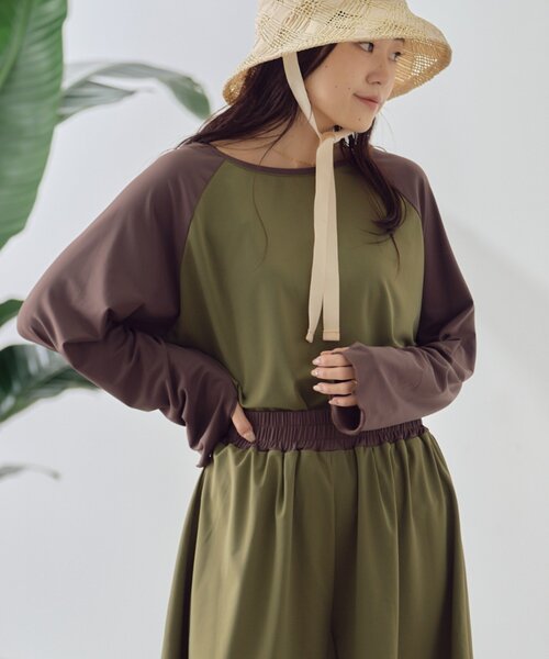 セール】【WEB限定】バックリボンラグランスリーブラッシュ