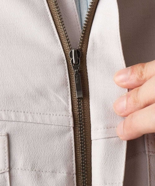 MK MICHEL KLEIN HOMME （エムケーミッシェルクランオム）の「【洗える】 リネンタッチミリタリー七分袖シャツ（シャツ/ブラウス・メンズ・カーキ/ライトグレー・46/48/51）」の20枚目の写真