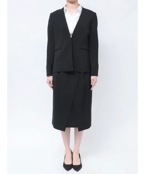 TONAL（トーナル）の「スーツアシメタイトスカート（スカート・レディース・ネイビー/グレー/ベージュ/ブラック・SMALL/MEDIUM/LARGE）」の18枚目の写真