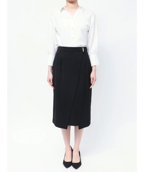 TONAL（トーナル）の「スーツアシメタイトスカート（スカート・レディース・ネイビー/グレー/ベージュ/ブラック・SMALL/MEDIUM/LARGE）」の17枚目の写真