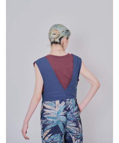 DOLLUPOOPS（ドールアップウップス）の「リーフプリントパンツ　オールインワン（つなぎ/オールインワン・レディース・ブラック/ベージュ・38）」の13枚目の写真