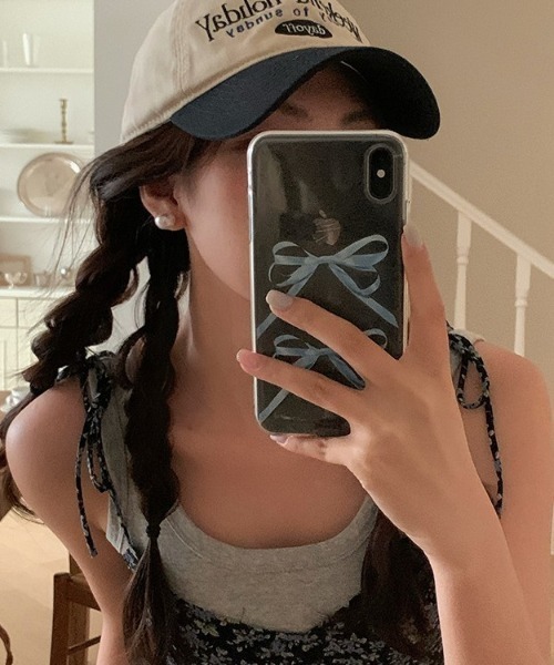 SHEPP（シープ）の「バイカラーレタリング刺繍 キャップ（キャップ・レディース・ブラウン/グレー/ネイビー/ブラック・F）」の10枚目の写真