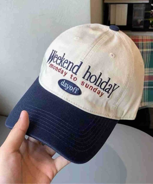 SHEPP（シープ）の「バイカラーレタリング刺繍 キャップ（キャップ・レディース・ブラウン/グレー/ネイビー/ブラック・F）」の20枚目の写真