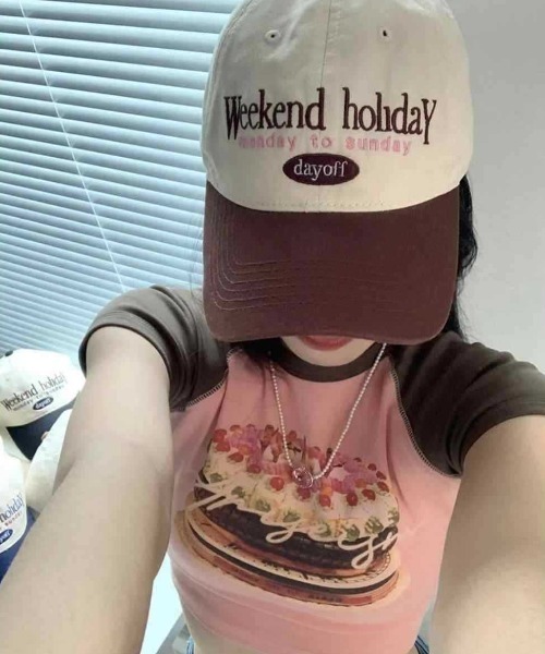 SHEPP（シープ）の「バイカラーレタリング刺繍 キャップ（キャップ・レディース・ブラウン/グレー/ネイビー/ブラック・F）」の15枚目の写真