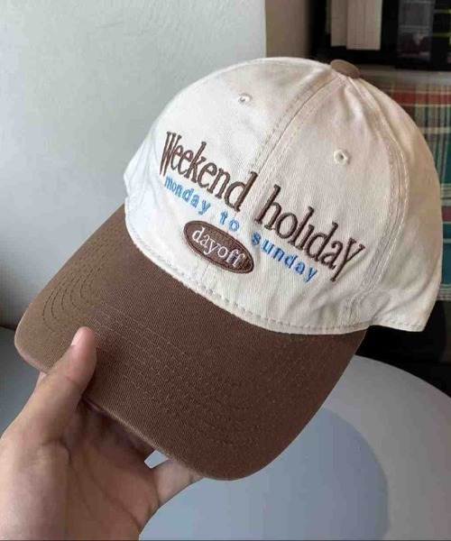 SHEPP（シープ）の「バイカラーレタリング刺繍 キャップ（キャップ・レディース・ブラウン/グレー/ネイビー/ブラック・F）」の18枚目の写真