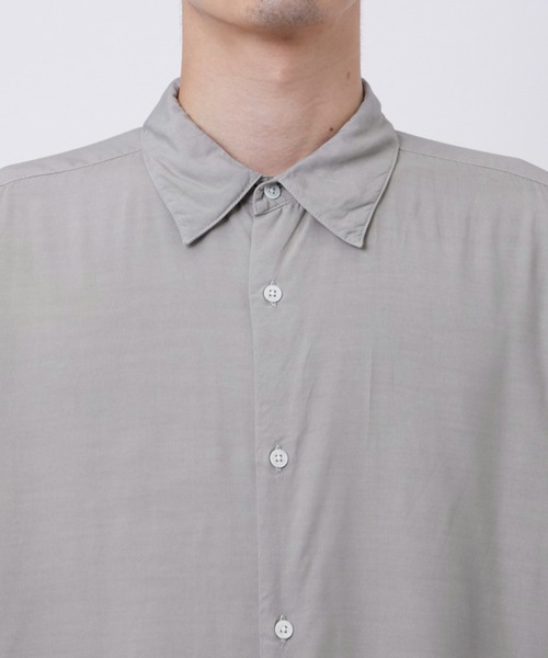soe（ソーイ）の「【soe/ソーイ】別注 Shirts（シャツ/ブラウス・メンズ・グレー/ブラック/ネイビー・1/2）」の8枚目の写真