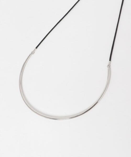 SMELLY（スメリー）の「メタルカーブスライドチョーカーネックレス（ネックレス・レディース・ブラック・-）」の7枚目の写真