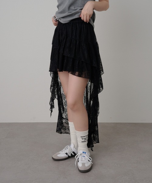 ozzon ☆ タイダイ柄イレヘムスカート ジップ付イレヘムスカート【2点10%OFF対象商品】 | レディース服